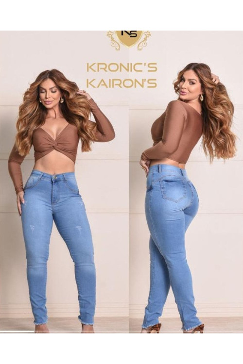 Calça Feminina Barra Desfiada