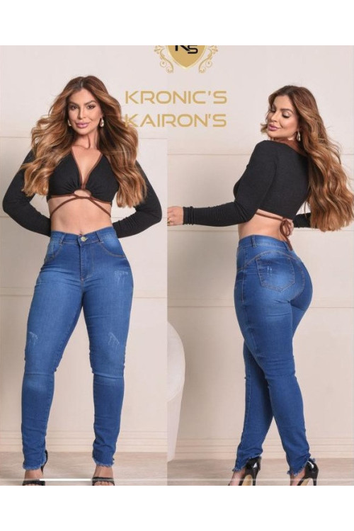 Calça Feminina Barra Desfiada
