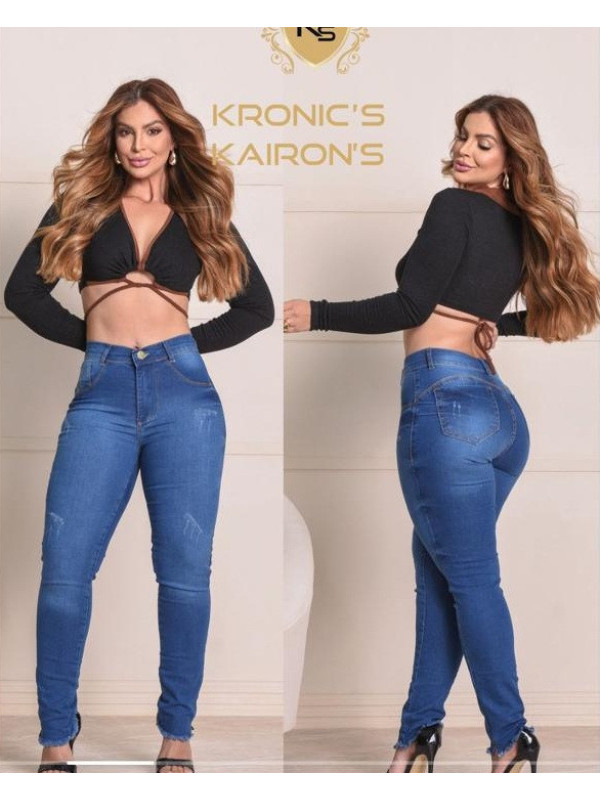 Calça Feminina Barra Desfiada